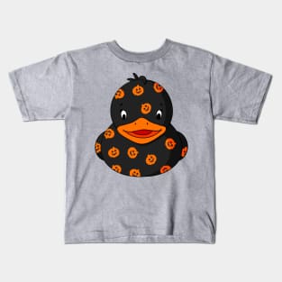 Pumpkin Pattern Rubber Duck Kids T-Shirt